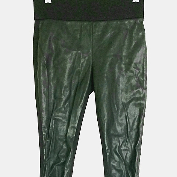 LOFT leather-look jeggings XSP striping detail in back great looking pan… - Picture 1 of 6